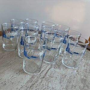 Vintage Hamm’s Shorty Glasses Set